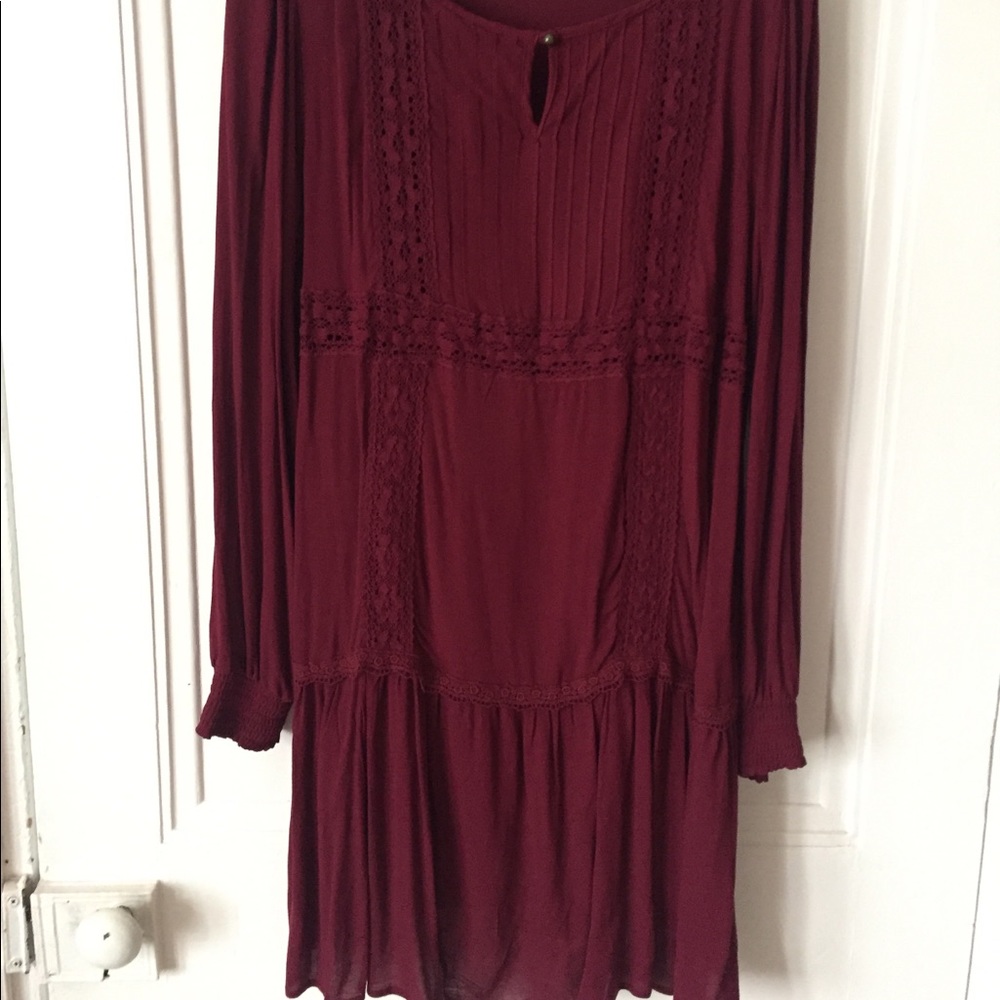 Xhilaration Burgundy Dress size large
